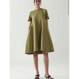 COS Olive Green A-Line Dress